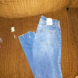 Ana high rise skinny blue jeans